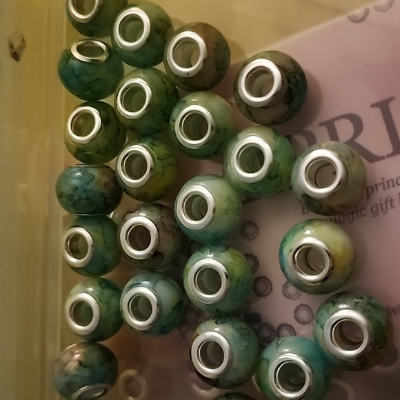 WATERCOLOR  Murano  Glass European Beads for Charm - Picture 6 of 6